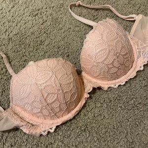 Victorias Secret Pink light pink bra.
